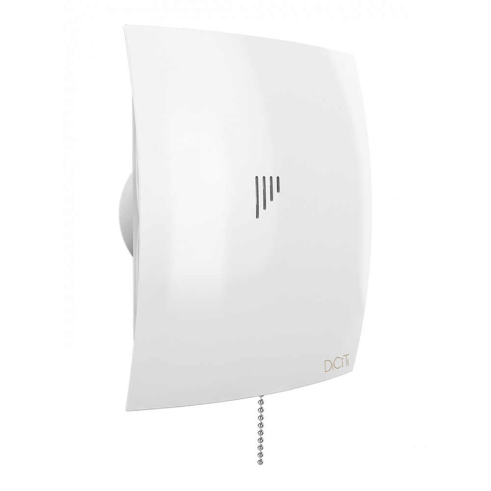 Вентилятор накладной BREEZE D125 обр.клапан тяг.выкл. DICITI