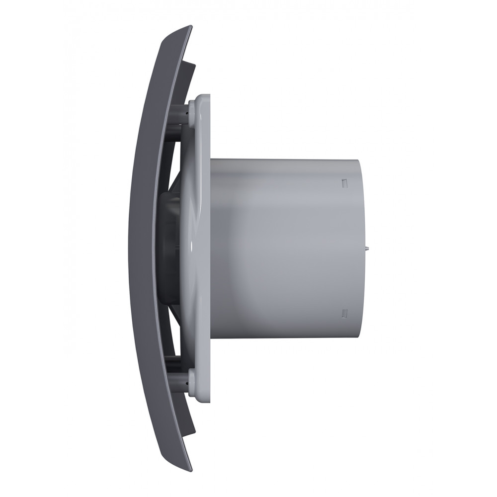 Вентилятор накладной BREEZE D125 обр.клапан Dark gray metal DICITI