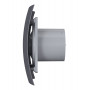 Вентилятор накладной BREEZE D125 обр.клапан Dark gray metal DICITI