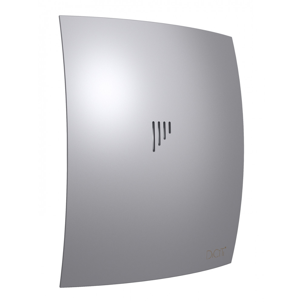 Вентилятор накладной BREEZE D100 обр.клапан Gray metal DICITI
