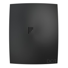 Вентилятор накладной BREEZE D100 обр.клапан Matt black DICITI