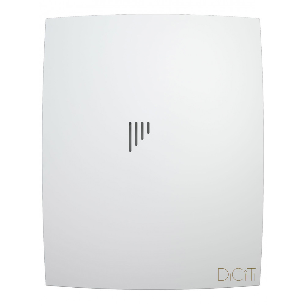Вентилятор накладной BREEZE D125 обр.клапан Matt white DICITI
