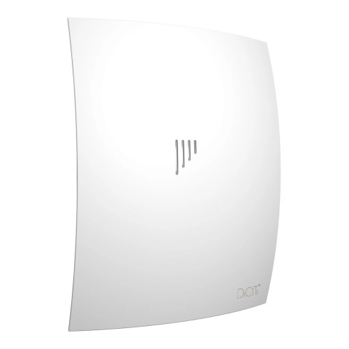 Вентилятор накладной BREEZE D100 обр.клапан Matt white DICITI