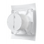 Вентилятор накладной BREEZE D125 обр.клапан Matt white DICITI