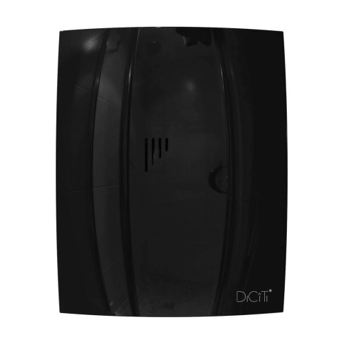 Вентилятор накладной BREEZE D100 обр.клапан Obsidian DICITI