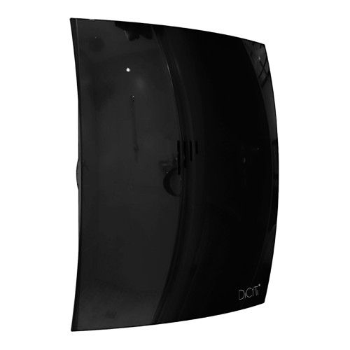Вентилятор накладной BREEZE D100 обр.клапан Obsidian DICITI