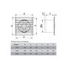 Вентилятор накладной E D100 сетка ERA 
