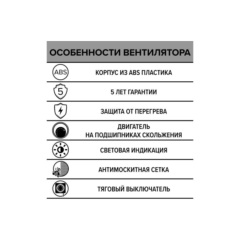 Вентилятор накладной ERA D150 тяг.выкл. ERA 
