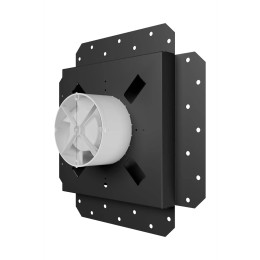 Вентилятор встраиваемый EXCELLENT D125 осевой обр.клапан шариковый подшипник черный матовый ERA
