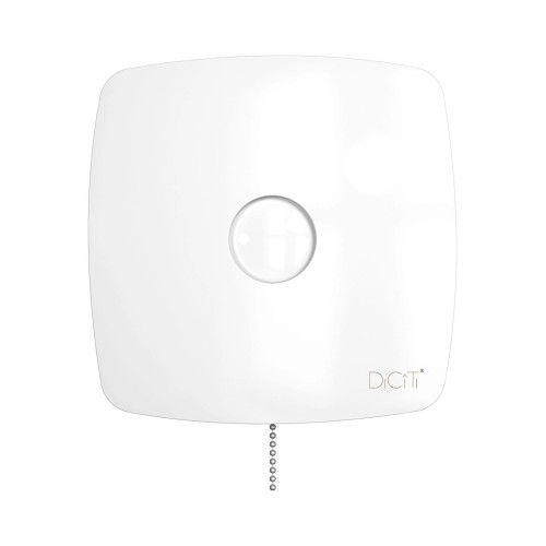 Вентилятор накладной RIO D100 обр.клапан тяг.выкл. DICITI