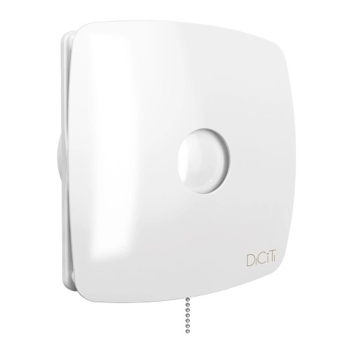 Вентилятор накладной RIO D100 обр.клапан тяг.выкл. DICITI