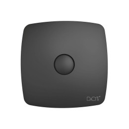 Вентилятор накладной RIO D100 обр.клапан Matt black DICITI