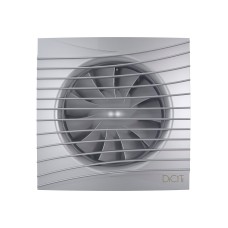 Вентилятор накладной SILENT D100 обр.клапан Gray metal DICITI