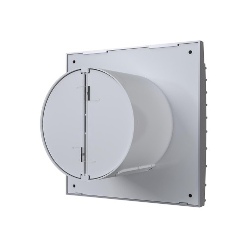 Вентилятор накладной SILENT D100 обр.клапан Gray metal DICITI