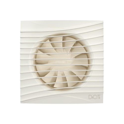 Вентилятор накладной SILENT D125 обр.клапан Ivory DICITI