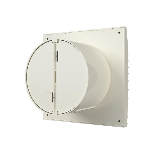 Вентилятор накладной SILENT D125 обр.клапан Ivory DICITI