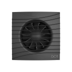 Вентилятор накладной SILENT D100 обр.клапан Matt black DICITI