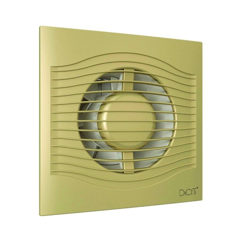 Вентилятор накладной SLIM D100 обр.клапан Champagne DICITI 