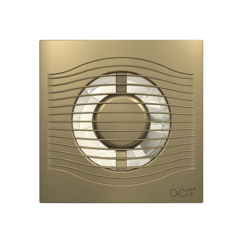 Вентилятор накладной SLIM D100 обр.клапан Champagne DICITI 