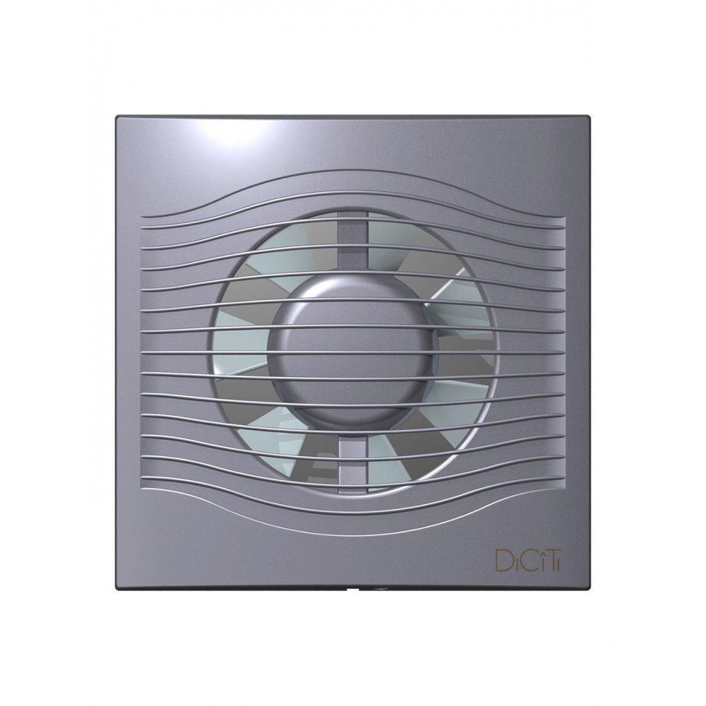 Вентилятор накладной SLIM D100 обр.клапан Dark gray metal DICITI 
