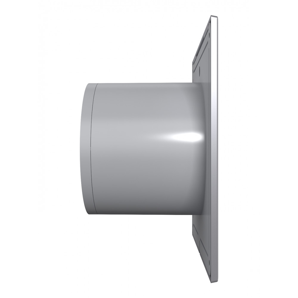 Вентилятор накладной SLIM D100 обр.клапан Gray metal DICITI 
