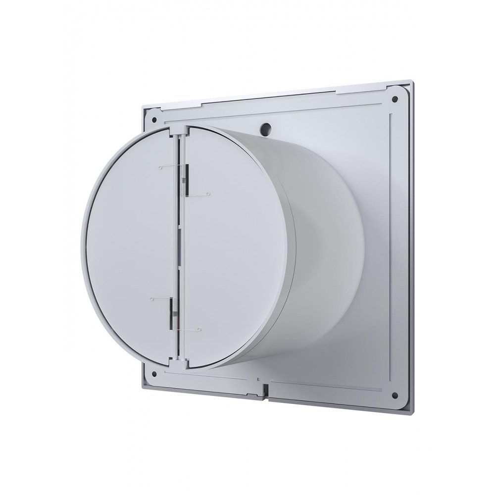 Вентилятор накладной SLIM D100 обр.клапан Gray metal DICITI 
