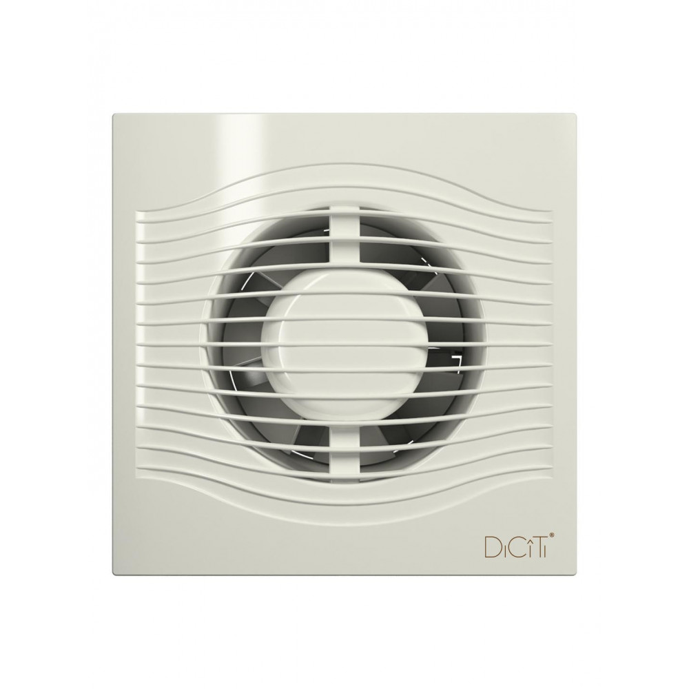 Вентилятор накладной SLIM D100 обр.клапан Ivory DICITI 

