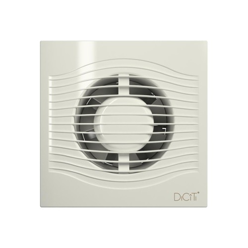 Вентилятор накладной SLIM D100 обр.клапан Ivory DICITI 
