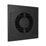 Вентилятор накладной SLIM D125 обр.клапан Matt black DICITI 
