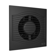 Вентилятор накладной SLIM D100 обр.клапан Matt black DICITI 
