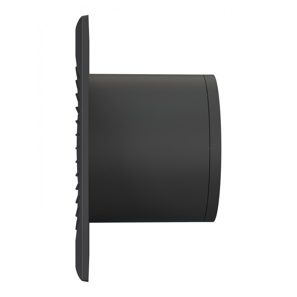 Вентилятор накладной SLIM D100 обр.клапан Matt black DICITI 
