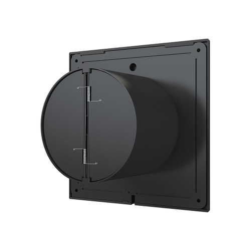 Вентилятор накладной SLIM D125 обр.клапан Matt black DICITI 
