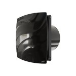 Вентилятор накладной wave D100 обр.клапан Black classic ERA 
