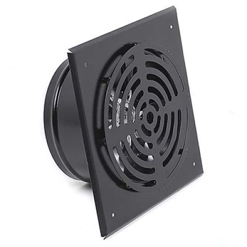 Вентилятор Ванвент ВН 200 настенный чёрный/белый (700 m3/h)
