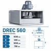 Вентилятор радиальный DREC 560 с внешним двигателем VENTEUROPE