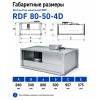 Вентилятор канальный RDF 800х500 центробежный 380В 4полюс ERA PRO