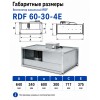 Вентилятор канальный RDF 600х300 центробежный 220В 4полюс ERA PRO