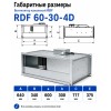 Вентилятор канальный RDF 600х300 центробежный 380В 4полюс ERA PRO
