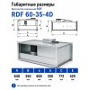 Вентилятор канальный RDF 600х350 центробежный 380В 4полюс ERA PRO