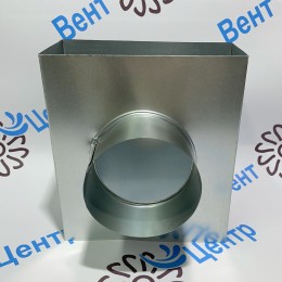 Тройник из оцинкованной стали 220х90 на 150