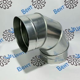 d100 Отвод 90,  из оцинкованной стали 0,5 мм