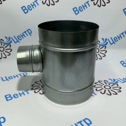 d125/100 Тройник Т - образный из оцинкованной стали 0,5 мм
