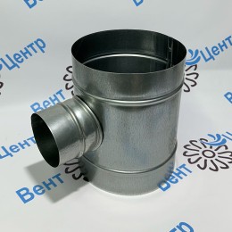 d125/100 Тройник Т - образный из оцинкованной стали 0,5 мм
