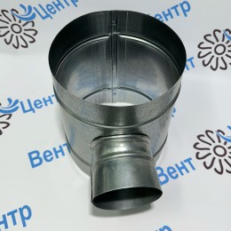 d125/100 Тройник Т - образный из оцинкованной стали 0,5 мм
