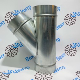 d100 Тройник 45 из оцинкованной стали 0,5 мм