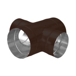 Крестовина ф250/200 коричневый из оцинкованной стали
