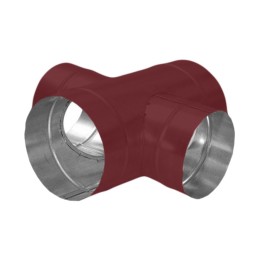 Крестовина ф250/200 красный из оцинкованной стали
