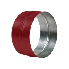 Ниппель ф130 красный из оцинкованной стали
