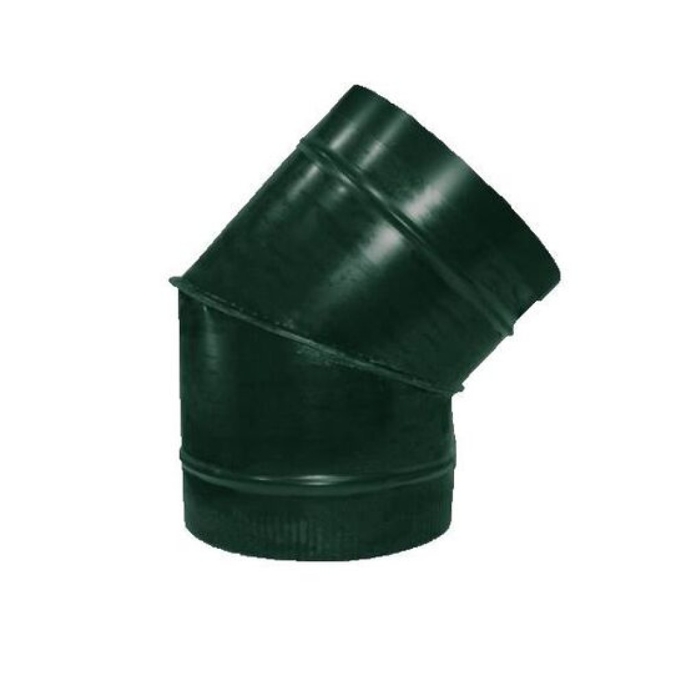 Полуотвод ф500 45° зеленый из оцинкованной стали
