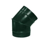 Полуотвод ф500 45° зеленый из оцинкованной стали

